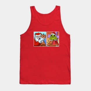 Yelling Santa Meme Tank Top